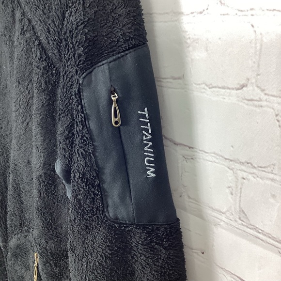 Columbia Titanium Fleece Inner Jacket Black Women’s Size Medium Full Zip 2 Pkts - Picture 3 of 9